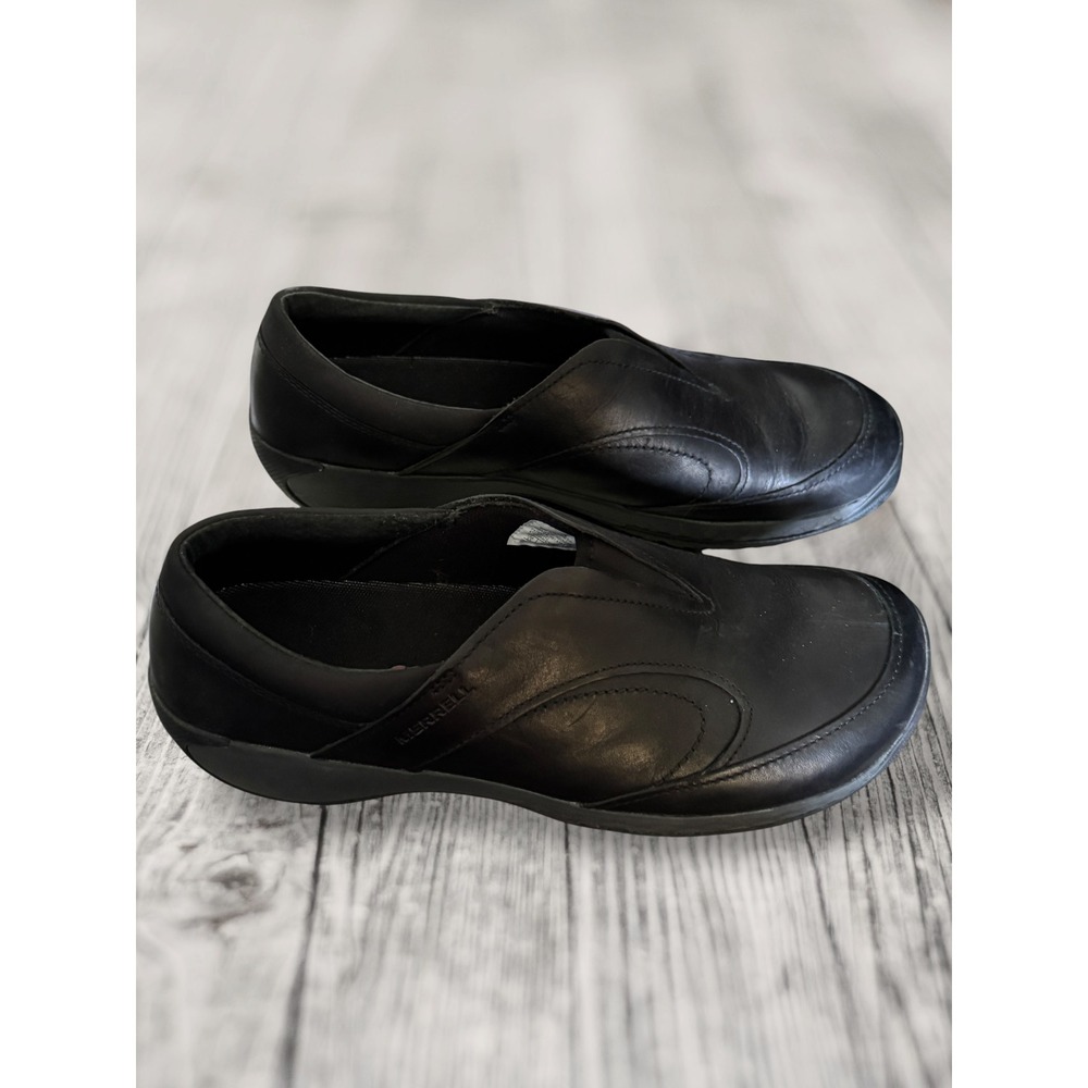 Merrell Encore Q2 Leather Slip On Shoes Women 9.5 Black Gorpcore Comfort J45794 - Picture 4 of 7